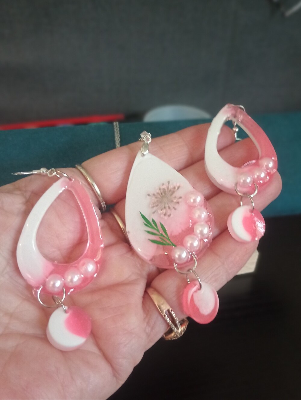 Charming Pendant and Matching Earrings